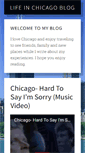 Mobile Screenshot of lifeinchicagoblog.com